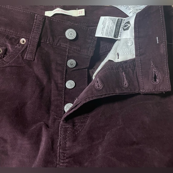 Levis Skinny Wedgie Jeans Malbec Moleskin - Picture 15 of 15